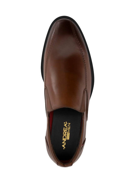 Andrea Slip On Leather Loafer Brown US 7 4