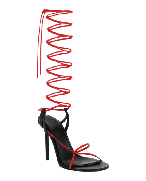 Salvatore Ferragamo Azha X5 Wrap Tie Heels Black US 10 3