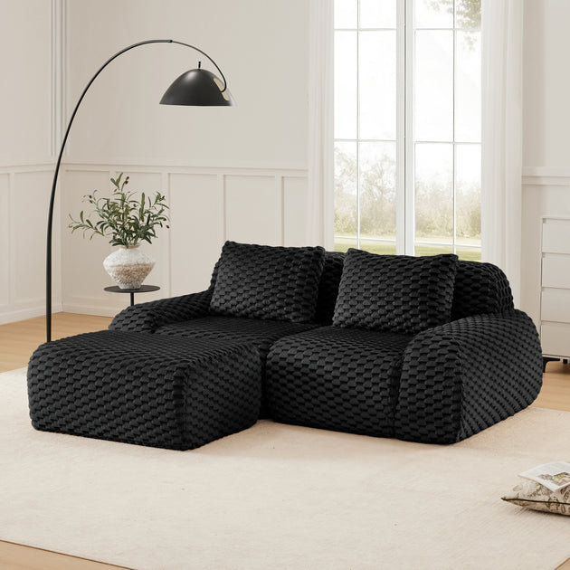 Streamdale 82in L-Shaped Sectional Sofa Grey 3