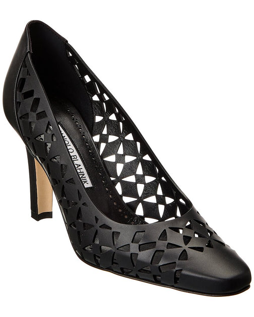 Manolo Blahnik Tolvina 90 Pump Black EU 36.5 2