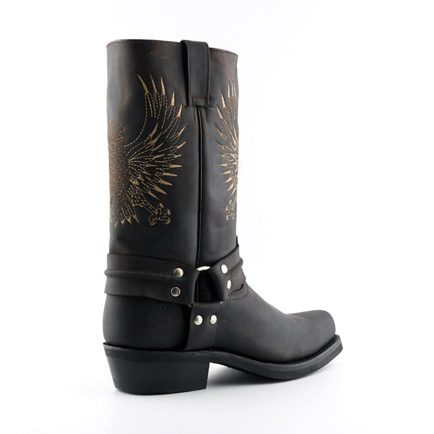 Grinders Bald Eagle Cowboy Boots Brown EU 45 4