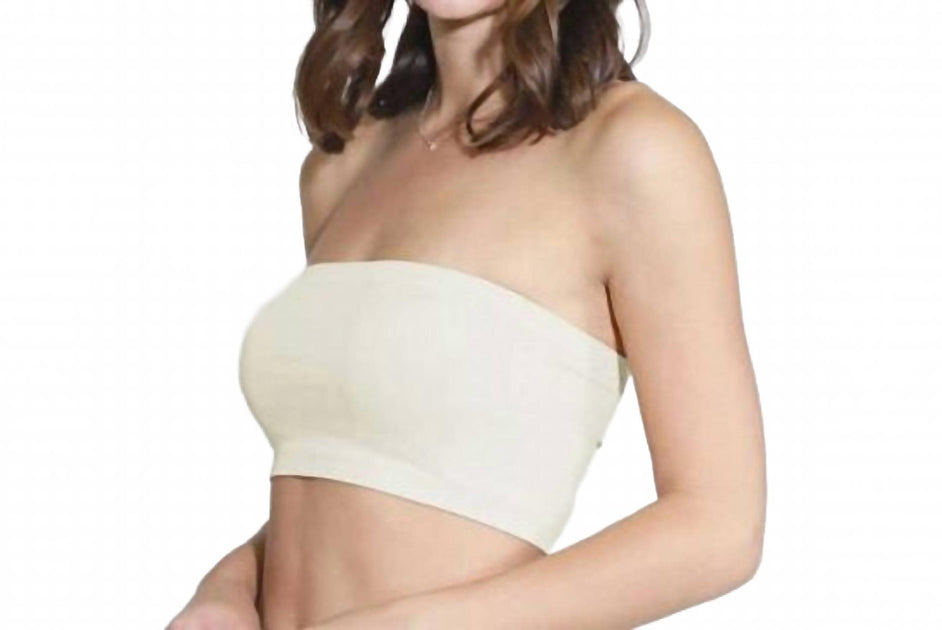 Nikibiki Bandeau Bra Top White One Size 2