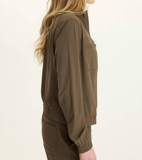 XCVI Quinn Bomber Jacket Brown Small 5