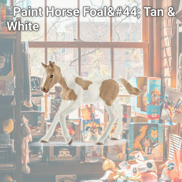 Schleich Paint Horse Foal Tan & White 3