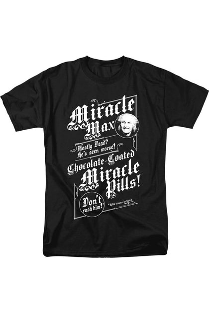Gildan Princess Bride Miracle Max T-Shirt Black Medium 2