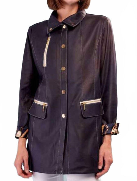 Insight Solid Vegan Jacket Blue US 6 2