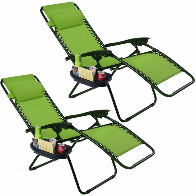 Hivvago Zero Gravity Lounge Chair Green 2