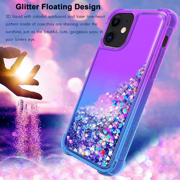 Reikowireless Liquid Glitter Bumper Case Apple iPhone 12 Mini Multi 7