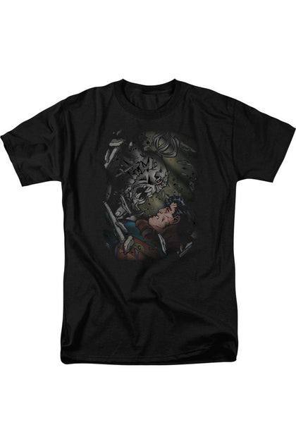 Gildan Superman Epic Battle T-Shirt à Manches Courtes Noir 2