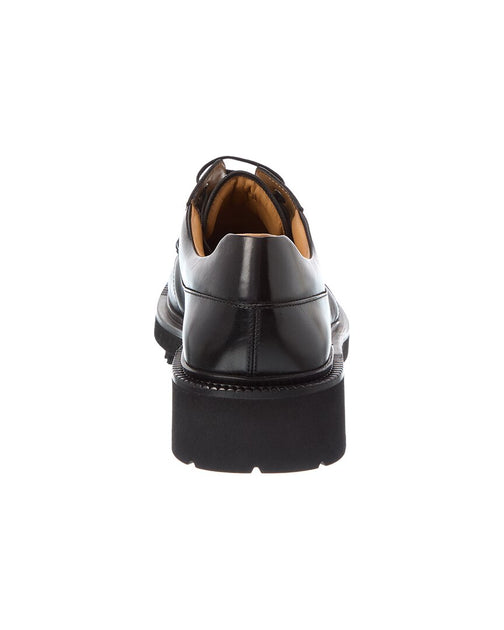 Salvatore Ferragamo Gorin Leather Derby Black US 8.5 4