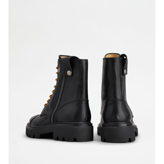 Tod's Combat Boots Black UK 8.5 4