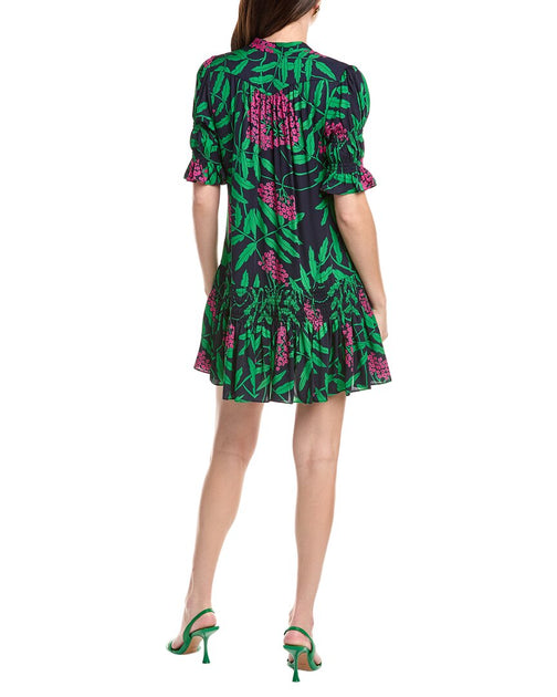 Flora Bea NYC Hartlie Silk Dress Multi Small 3