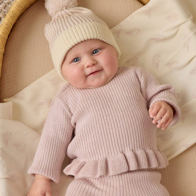 Quincy Mae Top Peplum Côtelé pour Fille 3