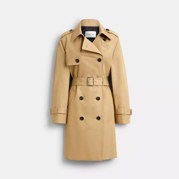 Coach Mid Trench Coat Black XS 2