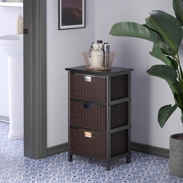 Winsome Wood Omaha Storage Rack Black 4