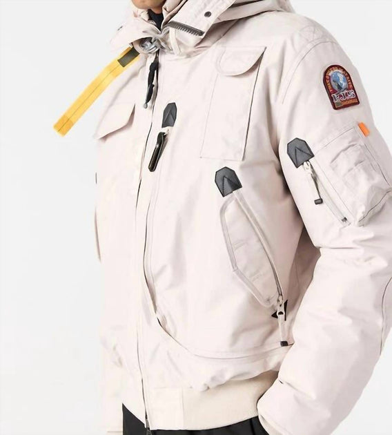 Parajumpers Gobis Bomber Hooded Jacket White Large 4