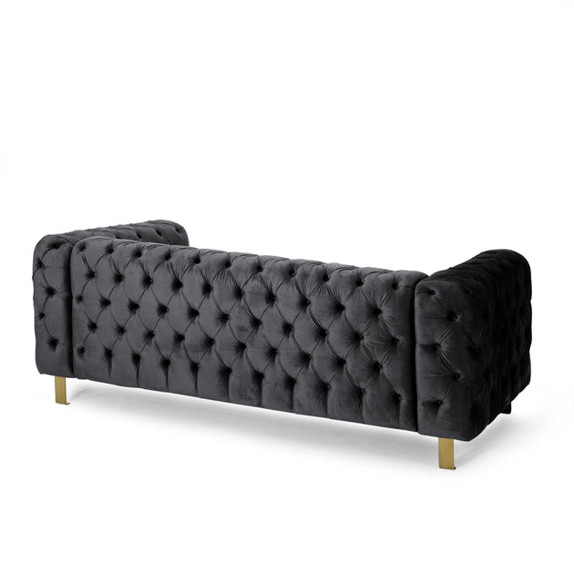 Streamdale Tuxedo Sofa Golden 4