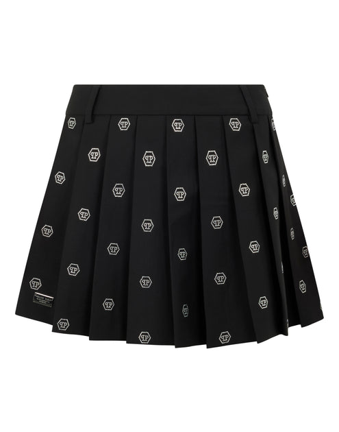 Philipp Plein Plissee Minirock Schwarz Small 2