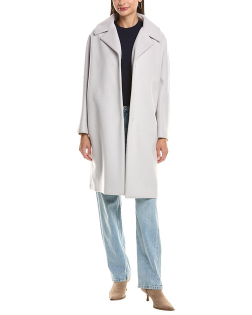 Herno Wool & Cashmere-Blend Coat Grey EU 44 2