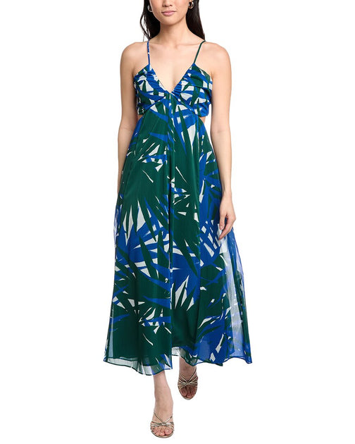 Lost + Wander Palazzo Palm Robe Longue Vert Grand 2