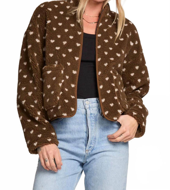 Saltwater Luxe Madisyn Bomber Jacket Brown XS 2