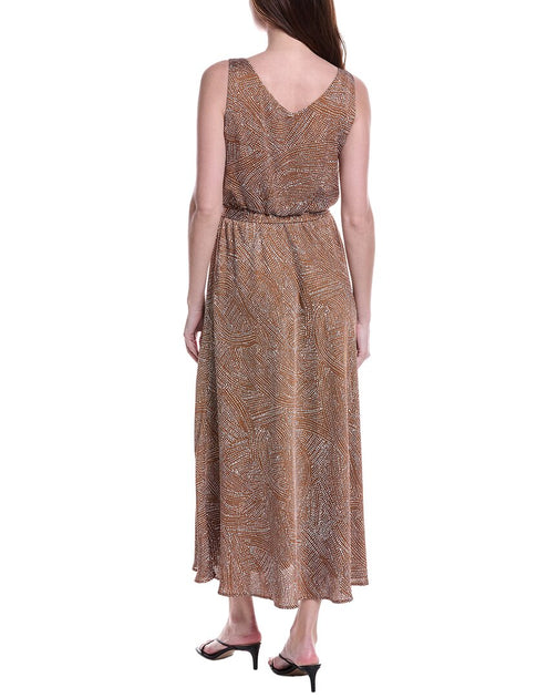 Nic + Zoe Bianca Maxikleid Braun Large 3