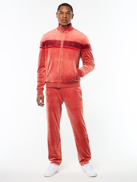 Sergio Tacchini Damarindo Velour Track Jacket Pink Medium 4