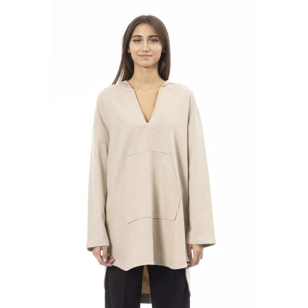 Alpha Studio Wool Hoodie Beige EU 42 2