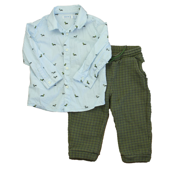 Mayoral Boys Apparel Set Blue 6-12 Months 3