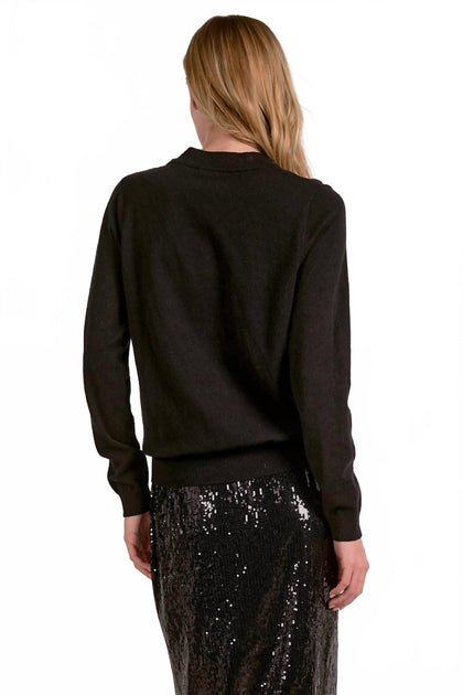 ELAN Martini Sweater Black Medium 3