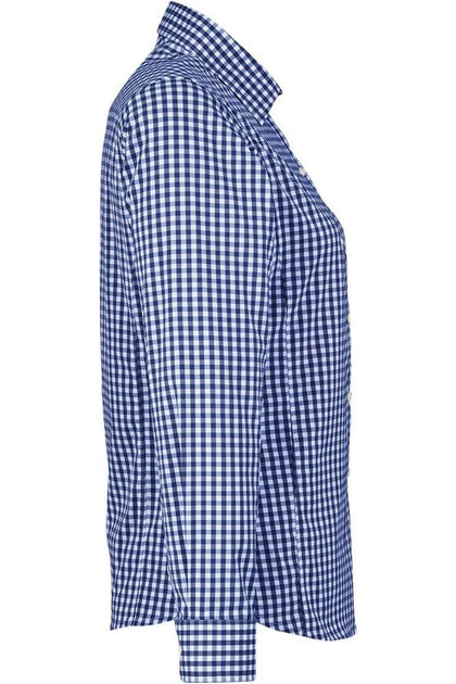 Devon & Jones CrownLux Gingham Dress Shirt Blue XXLarge 4