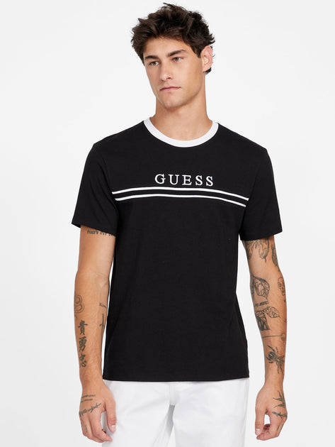 Guess Factory Eco Ringo Crewneck Tee Black XXLarge 2
