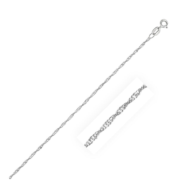 FASHNZFAB Singapore Chain White Gold Silver US 16 2