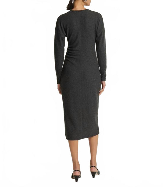 Nation LTD Sandrine Midi Dress Grey Medium 4