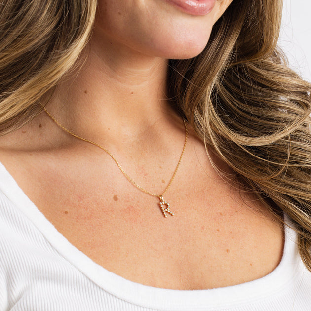 Made By Mary Poppy Initial Necklace Silver One Size 4