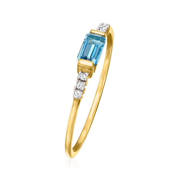 Ross-Simons RS Pure London Blue Topaz Ring Blue US 9 3