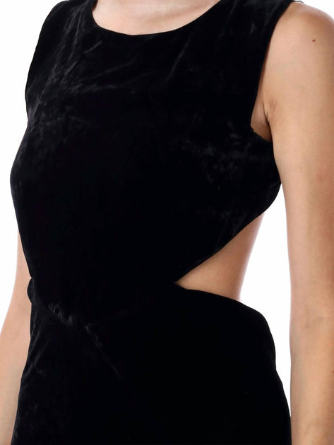 Rick Owens Lilies Abito Open Back Gown Noir EU 40 4