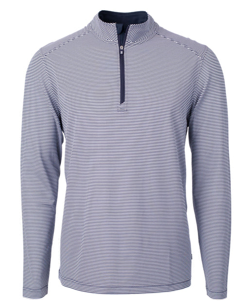 Cutter & Buck Virtue Eco Pique Micro Stripe Quarter Zip Multi XXXLarge 4