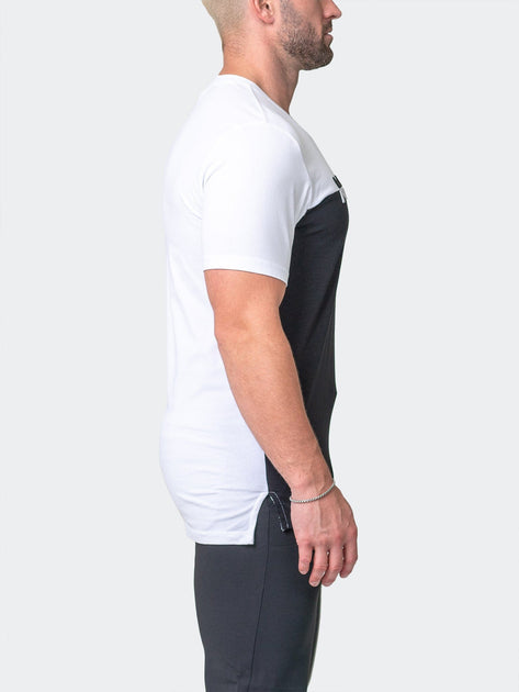 Maceoo Colorblock Tee Black/White Large 3