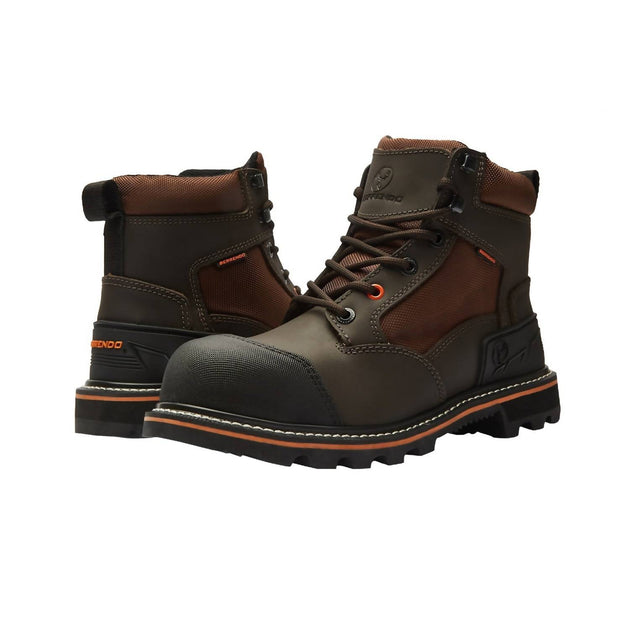 Berrendo 6in Steel Toe Work Boots Brown US 9 4