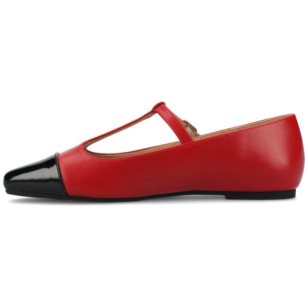 Journee Collection Theah Flats Red US 12 3