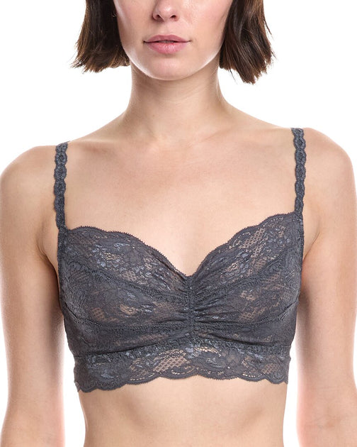 Cosabella Never Say Never Soft Sweetie Bralette Grey Large 2