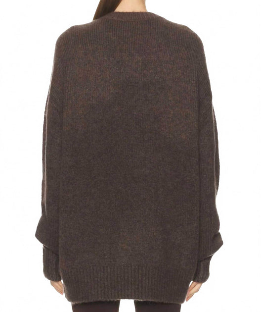 SER.O.YA May Rundhals Strickpullover Grau Small 3