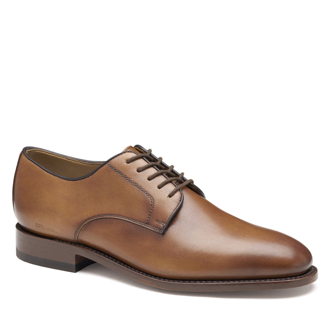 Johnston & Murphy Men's Kensington Plain Toe Lace Up Oxford Shoe