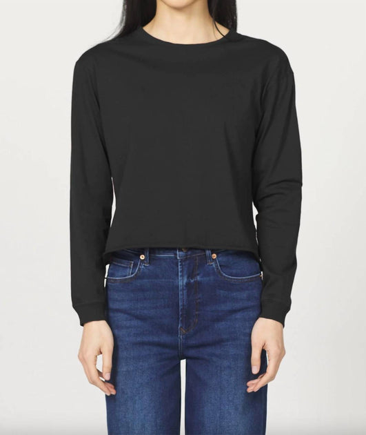 Dear John Denim Dumont Long Sleeve Tee Black Medium 2