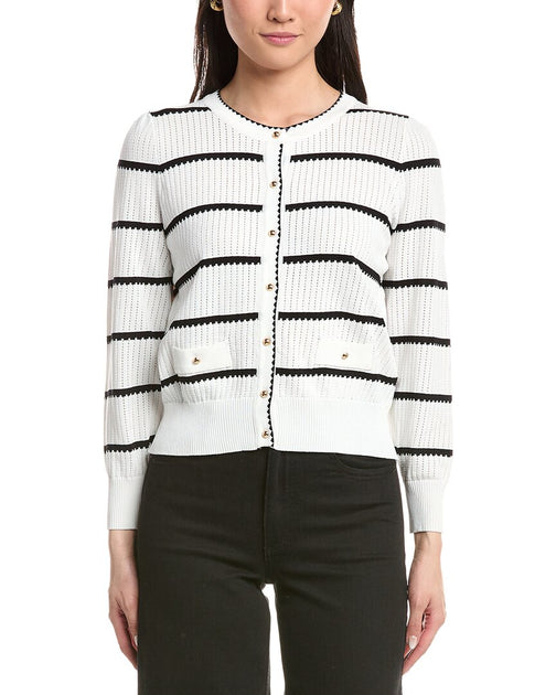 Anna Kay Cafalu Cardigan White Medium 2