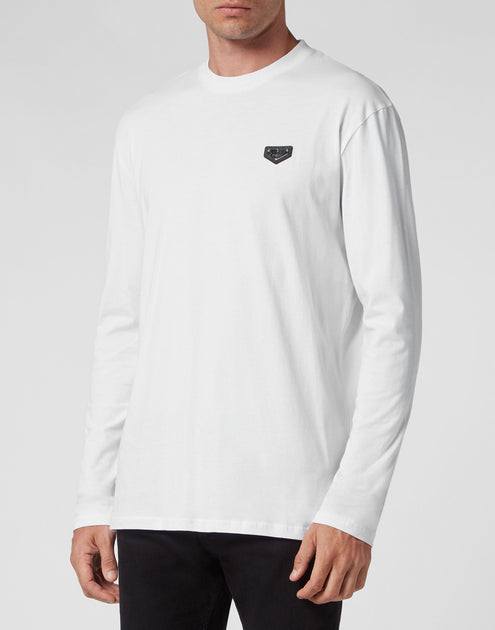 Philipp Plein Rundhals Langarm T-Shirt - Weiß, XL 4