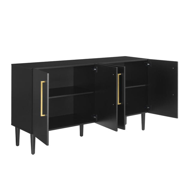 Crosley Furniture Everett Sideboard Matte Black 4