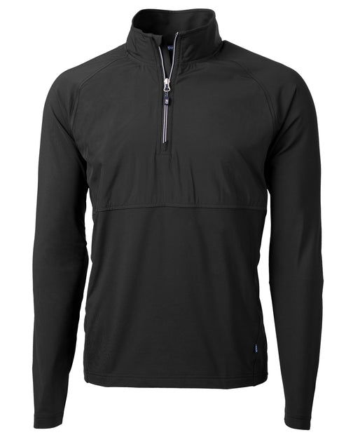 Cutter & Buck Adapt Eco Knit Hybrid Quarter Zip Blue Medium 4