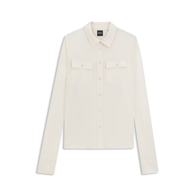 Boss Slim-fit Bluse weiß XLarge Damen 2
